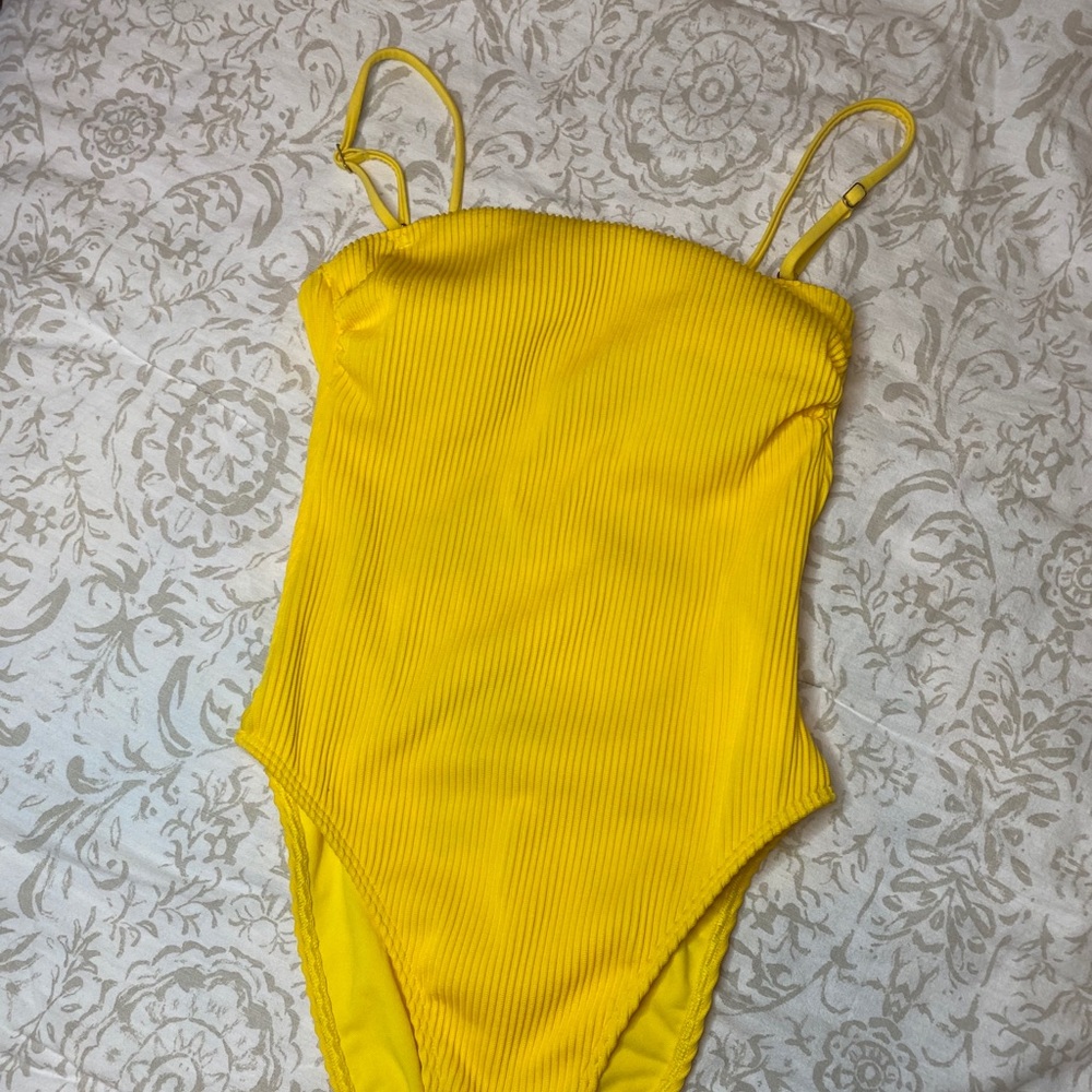 Yellow Hollister swimsuit